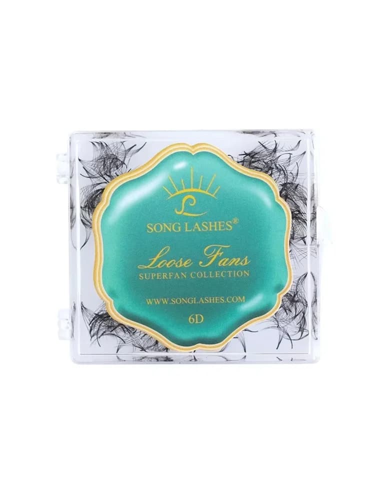 NEW Song Lashes Promade Fans Pointy Base Loose Fans Sharp Thin Root Korea PBT Material 500 Fans