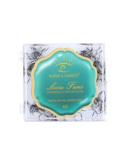 NEW Song Lashes Promade Fans Pointy Base Loose Fans Sharp Thin Root Korea PBT Material 500 Fans