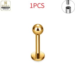 1/10 PCS G23 Titanium ASTM-F136 Piercings Nose Ring C Rod Body Jewelry Internal Thread Cartilage Helix Earrings Wholesale