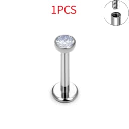 1/10 PCS G23 Titanium ASTM-F136 Piercings Nose Ring C Rod Body Jewelry Internal Thread Cartilage Helix Earrings Wholesale