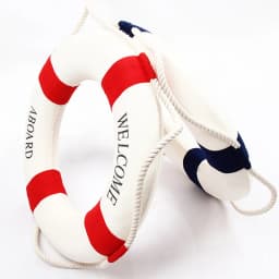 Life Buoy Crafts Living Room Decoration Nautical Style Welcome Decorative Red Blue Life Buoy Home Marine Beach Wall Decoration