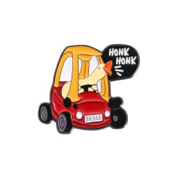 Funny Cartoon Goose Driving Brooch Enamel Pin Custom Hohk Cute Animal Badge Lapel Clothes Backpack Pin Jewelry Accessories Gifts