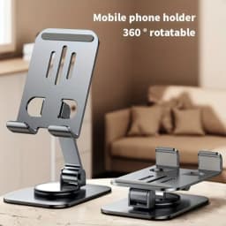Metal 360 Degree Rotating Mobile Phone Tablet Pc Stand Lazy Portable Foldable Stand Mobile Phone Stand K61 Live Stand Expansion