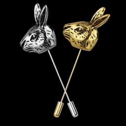 Unisex Multi-Styles Long Needle Insertion Cap Metal Brooch Pin Suit Shirt Collar Corsage Accessory ASLSAW