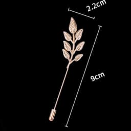 Unisex Multi-Styles Long Needle Insertion Cap Metal Brooch Pin Suit Shirt Collar Corsage Accessory ASLSAW