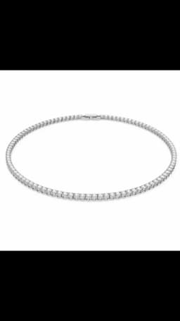 SAIYE 925 Sterling Silver Necklace Zircon Chain Necklace Women Fashion Simple Engagement Wedding Charm Jewelry 4mm 45cm