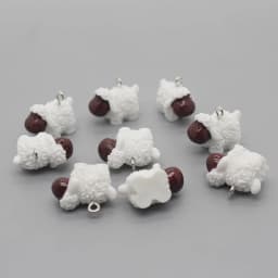 10pcs/pack Kawaii White Small Sheep Resin Charms Diy Animal Pendants For Earring Bracelet Necklace Pendant Jewelry Accessory