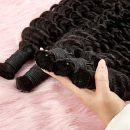 Natural Human Braiding Hair 22 24 Inch Deep Water Wave Bulk Human Hair for Boho Braids No Weft 16A Virgin Curly Hair Extensions
