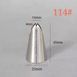 #112 #113 #114 #115 Leaf Shape Piping Nozzle 4 Pcs Set Pastry Icing Tips For Cake Cream Decorating Baking DIY