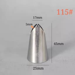 #112 #113 #114 #115 Leaf Shape Piping Nozzle 4 Pcs Set Pastry Icing Tips For Cake Cream Decorating Baking DIY