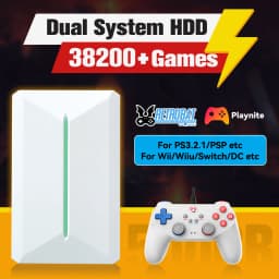Retrobat&Playnite System HDD Retro Game Console for PS3/PS2/WIIU/WII/Switch/MAME 50+Emulators 38293 Games&42 AAA PC Games for PC