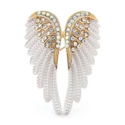 Fashion Crystal Angel Wing Brooch Pins Jewelry Women Men
