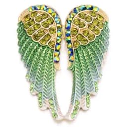 Fashion Crystal Angel Wing Brooch Pins Jewelry Women Men