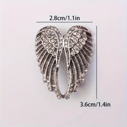 Fashion Crystal Angel Wing Brooch Pins Jewelry Women Men