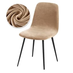 Velvet Short Back Chair Cover Stretch Slipcovers Elastic Seat Chair Cover Dining Room Bar Office Party Banquatet Wedding Kitchen