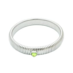 Waterproof Stainless Steel Retro Elasticity Thick Metal Polish Bracelet 18K Gold Plated Trend Fashion Unisex Jewelry Men Women
