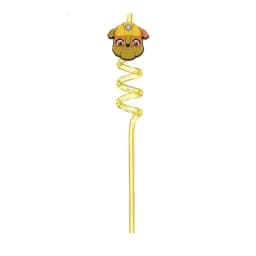 6Pcs Paw Patrol Straws Food Grade Spiral Pipette Kids Boys Girls Birthday Party Decoration Baby Shower Party Supplies Gifts
