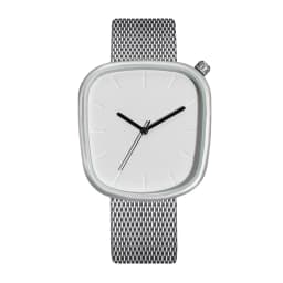 TOMI Men's Minimalist Watch Fashion Versatile Men's and Women's Square Watch Scale Black and White Premium Quartz Watch