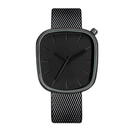 TOMI Men's Minimalist Watch Fashion Versatile Men's and Women's Square Watch Scale Black and White Premium Quartz Watch