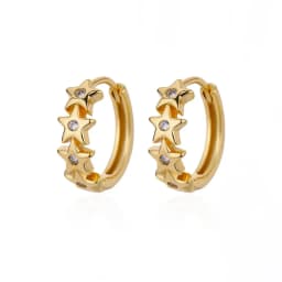 Stainless Steel Star Hoop Earings For Women 2024 Trend New In Luxury Gold Color Earrings Ear Jewelry Gift pendientes mujer
