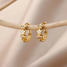 Stainless Steel Star Hoop Earings For Women 2024 Trend New In Luxury Gold Color Earrings Ear Jewelry Gift pendientes mujer