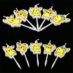 5pcs/lot Pokemon Birthday Cake Candle Kids Cartoon Pikachu Anime Doll Party Decoration Children's Cake Paraffin Figure Candle