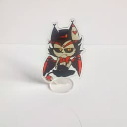 Anime Hazbin Hotel Alastor Morningstar Cosplay Stand Acrylic Cartoon Figure Standing Birthday Gifts Bag Decor Collection