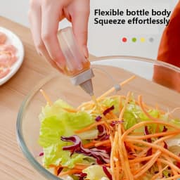 4/8/12PCS Plastic Sauce Squeeze Bottle Mini Seasoning Box Salad Dressing Containers Outdoor Portable Barbecue Spice Jar Kitchen