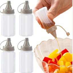 4/8/12PCS Plastic Sauce Squeeze Bottle Mini Seasoning Box Salad Dressing Containers Outdoor Portable Barbecue Spice Jar Kitchen