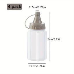 4/8/12PCS Plastic Sauce Squeeze Bottle Mini Seasoning Box Salad Dressing Containers Outdoor Portable Barbecue Spice Jar Kitchen