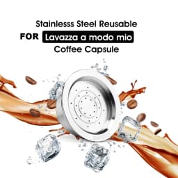 ICafilas for Lavazza a Modo Mio Reusable Coffee Capsule Refillable Filter Basket Stainless Steel Metal