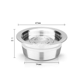 ICafilas for Lavazza a Modo Mio Reusable Coffee Capsule Refillable Filter Basket Stainless Steel Metal