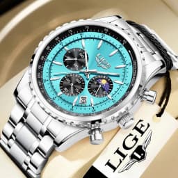 2026 LIGE Top Brand Luxury New Men Watch Quartz Man Watches Waterproof Luminous Watch for Men Date Chronograph Sport Wristwatch