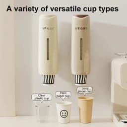 UFORU Water Dispenser Cup Extractor , Wall Mounted Holder Bracket, Home Kitchen Accessories for Kitchen Storage Rack Organizer