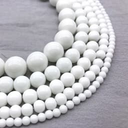 Natural Beads White Tridacna Stone Round Loose Beads For Jewelry Making DIY Bracelet Earrings Accessories 15'' 6/8/10mm