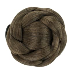 Soowee Synthetic Hair Braided Chignon Dancer Hair Donut Hairpieces Scrunchie Claw Hair Bun Updo for Wedding Party