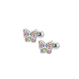 EVISPOL 1-6 Pairs Hypoallergenic Screwback Stud Earrings for Women 316L Stainless Steel Cute CZ Screw Back Earring Studs Set 20G