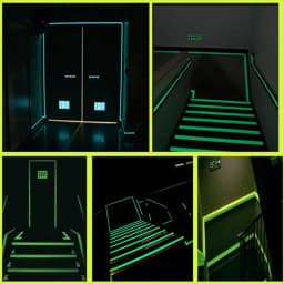 12 X 39inch Fluorescent Luminous Adhesive Vinyl Removable Glow in the Dark Film Sheet DIY Wall Window Mugs Home Decor For Cut