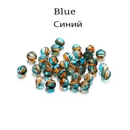 30Pcs/Lot 8mm Round Pumpkin Acrylic Loose Spacer Beads for DIY Earrings Necklace Bracelet Jewelry Making Findings Accessories