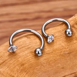 1/5PC G23 Titanium Nose Rings Piercings Lip Eyebrow Ear Septum Helix Cartilage Septum Body Jewelry Piercing Labret Nariz C Rod