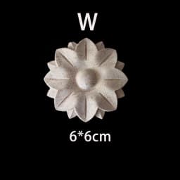 Wood Floral Appliques for Furniture Antique Onlays Moulding Home Decor Wood Carving Decoration Wall Wood Decal Vintage Figurines