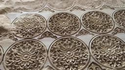 Wood Floral Appliques for Furniture Antique Onlays Moulding Home Decor Wood Carving Decoration Wall Wood Decal Vintage Figurines