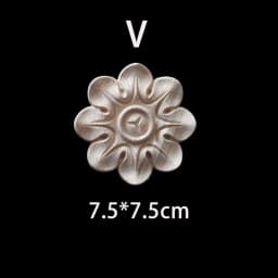 Wood Floral Appliques for Furniture Antique Onlays Moulding Home Decor Wood Carving Decoration Wall Wood Decal Vintage Figurines