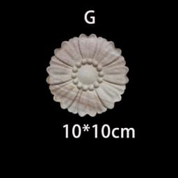 Wood Floral Appliques for Furniture Antique Onlays Moulding Home Decor Wood Carving Decoration Wall Wood Decal Vintage Figurines