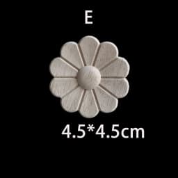 Wood Floral Appliques for Furniture Antique Onlays Moulding Home Decor Wood Carving Decoration Wall Wood Decal Vintage Figurines