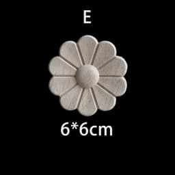 Wood Floral Appliques for Furniture Antique Onlays Moulding Home Decor Wood Carving Decoration Wall Wood Decal Vintage Figurines
