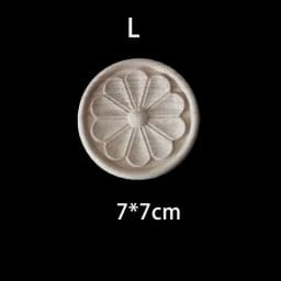Wood Floral Appliques for Furniture Antique Onlays Moulding Home Decor Wood Carving Decoration Wall Wood Decal Vintage Figurines