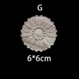 Wood Floral Appliques for Furniture Antique Onlays Moulding Home Decor Wood Carving Decoration Wall Wood Decal Vintage Figurines