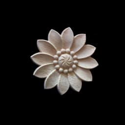 Wood Floral Appliques for Furniture Antique Onlays Moulding Home Decor Wood Carving Decoration Wall Wood Decal Vintage Figurines