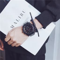 Retro Men's Watches Classic Luxury Business Quartz Watch Fashion Big Dial Leather Strap Date Military Wristwatch for Men
